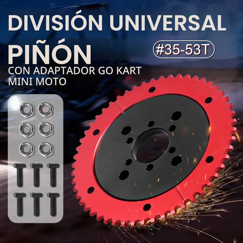 Vista 2 de Piñón dividido universal de cadena 35 de 53T con adaptador para Predator 212cc 196cc 79cc Go Kart Mini Bike CT200U-EX CT200U BT200X CT100U MB200