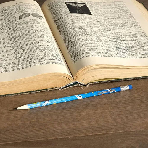 Vista 5 de Lillian Vernon Lápices de astronauta personalizados – Juego de 12 lápices de madera dura #2 con nombre grabado con láser, suministros escolares