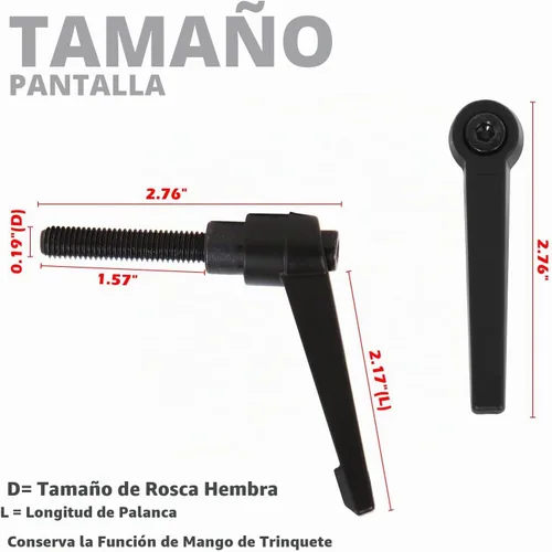 Vista 4 de Palanca de ajuste horizontal de la barra del asiento de la bici estática para bicicleta de giro Peloton