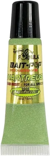 Vista 11 de Bait Pop Black & Blue - Intensificador de sonar vivo perfumado con escamas de destellos de 0.5 onzas