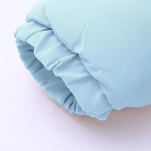 Vista 4 de JMMSlmax Traje de nieve para bebés, chaqueta con cinturón ajustable con capucha para niñas, abrigo cálido para niñas