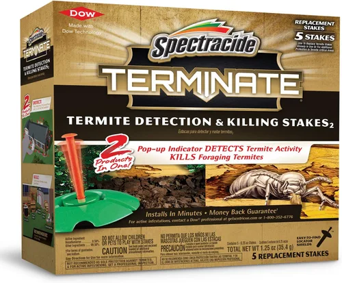 Vista 12 de Spectracide Terminate - Detección de termitas y estacas para matar, mata termitas exploradoras, detecta actividad de termitas, 15