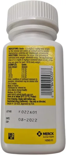 Vista 2 de Antiparasitario para cabras Merck 125ml, paquete de 2