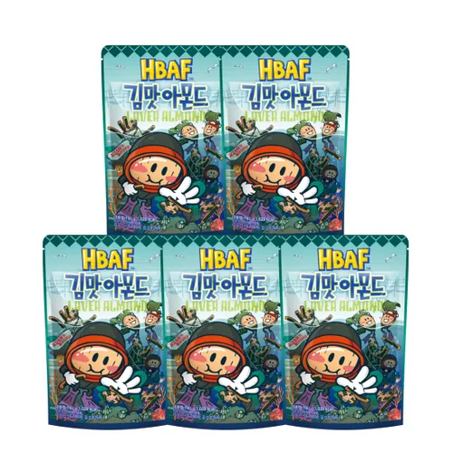 Vista 18 de [HBAF] Nuez de almendras crujientes de maíz horneado coreano Nutritivo y sin gluten Almuerzo para niños después de la escuela, trabajo, viaje