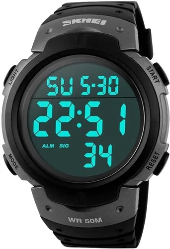 Vista 4 de AIMES Unisex Digital Watch with Luminous Display Sport Watches for Men and Women Multiple Functions and Comfortable Design 50m Waterproof Watch