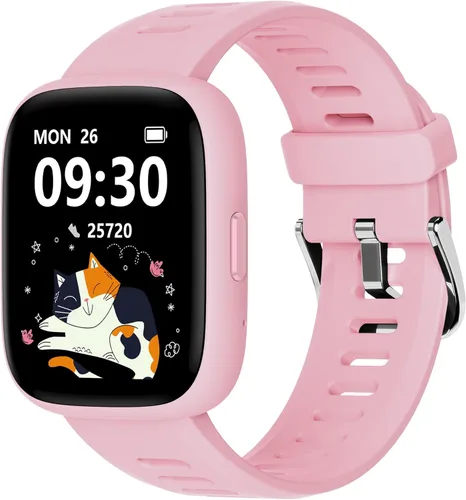 Vista 9 de BIGGERFIVE Reloj inteligente para niños, reloj de seguimiento de actividad física de 1.8", podómetro, frecuencia cardíaca, IP68 resistente al agua