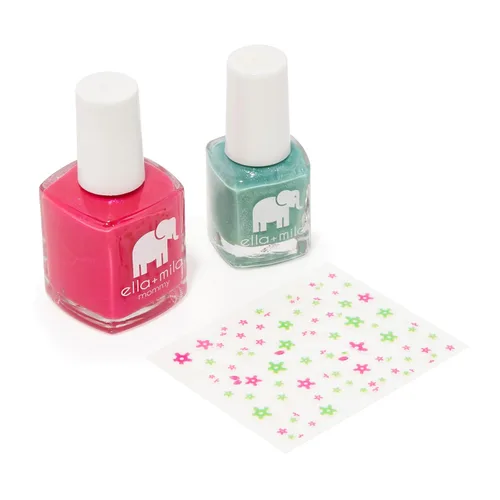 Vista 2 de ella+mila Mommy & Me Set de Esmalte de Uñas - Esmalte de uñas Resistente a las Astillas, de Larga Duración y de Secado Rápido, Set de Esmalte
