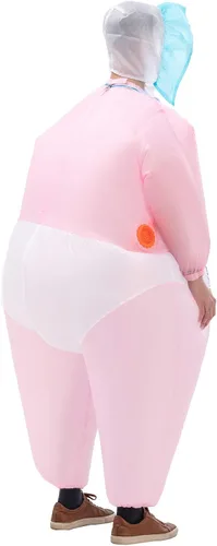 Vista 5 de VURPOKSI Inflatable Costume for Adult,Fancy Dress Party Halloween Blow Up Costume,Funny Christmas Costume