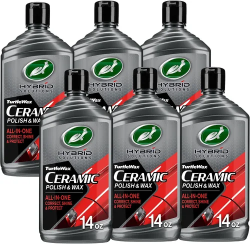 Vista 7 de Turtle Wax 53412 Hybrid Solutions - Pulidor y cera de cerámica, elimina arañazos de automóviles y marcas de remolinos, proporciona repelencia al
