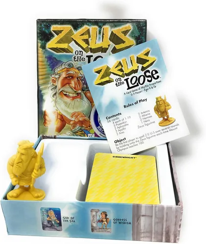 Vista 3 de Gamewright - Zeus on the Loose – Un juego de cartas de proporciones míticas