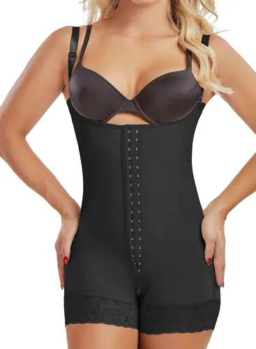 Vista 5 de Fajas Colombianas Reductoras y Moldeadoras moldeador corporal posparto para mujer ropa de compresión postcirugía