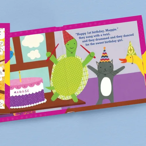 Vista 5 de El primer cumpleaños del bebé para niñas - Historia infantil personalizada - I See Me!