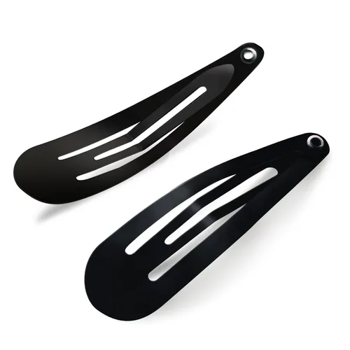 Vista 3 de HAALII Pinzas para el cabello a presión, paquete de 40 pasadores de 2 pulgadas, pinzas de metal para el cabello, diapositivas, para mujeres y niñas