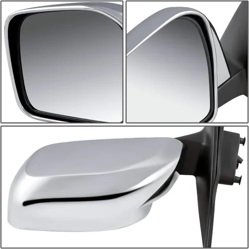 Vista 3 de Auto Dynasty TO1320159 TO1321159 Par de espejos retrovisores de puerta de visión lateral estilo OE compatible con Toyota Tacoma 01-04
