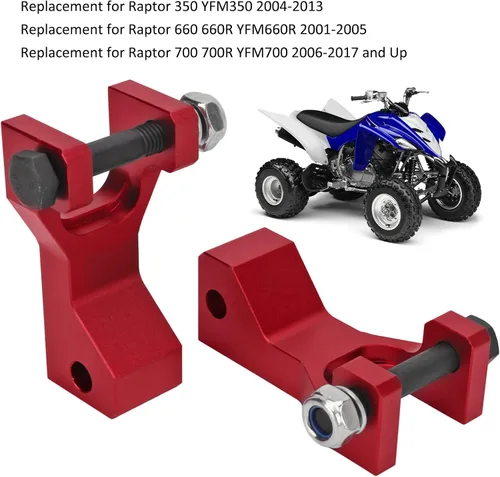 Vista 2 de Kit de bajada delantera para ATV, 2 bloques de bajada delantera ajustables de aleación de aluminio de 3.5 pulgadas, apto para 350 YFM350 2004-2013