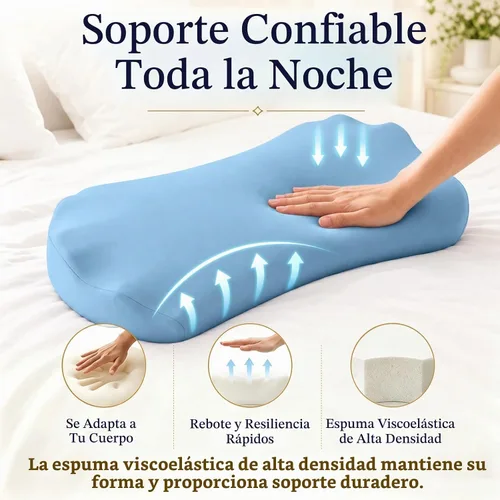 Vista 6 de Fledano Almohada de apoyo lumbar para dormir – Almohada de espuma viscoelástica para la parte baja de la espalda para la cama para aliviar el dolor