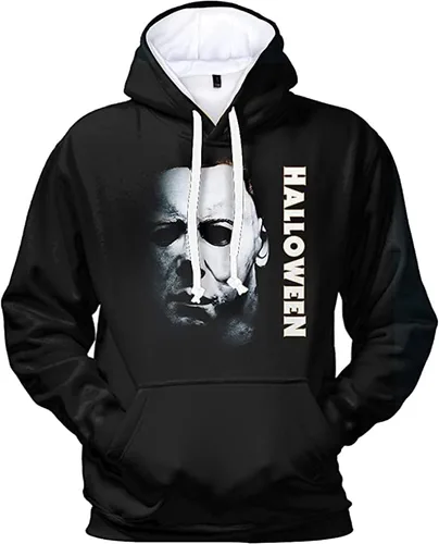 Vista 2 de Sudadera con capucha 3D para hombres y mujeres para Halloween para adolescentes Multi