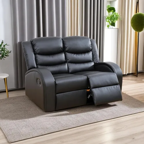 Vista 9 de A Ainehome Sofá reclinable de lujo, juego de muebles de sala de estar, sofá reclinable para caravana, sofá biplaza reclinable, para sala de estar