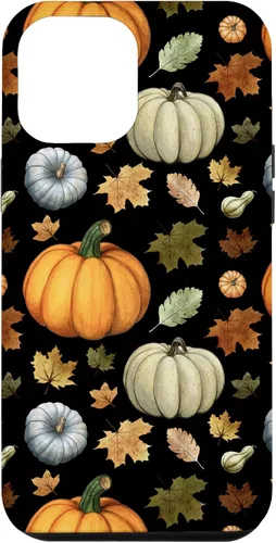 Vista 25 de iPhone 16 Falling Leaves Autumn and Pumpkin Happy Fall Case
