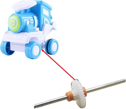 Vista 5 de Othmro 10 piezas de engranaje de plástico blanco 36 dientes 0.5 módulo modelo 36102B, utilizado para máquinas RC de bricolaje, motores