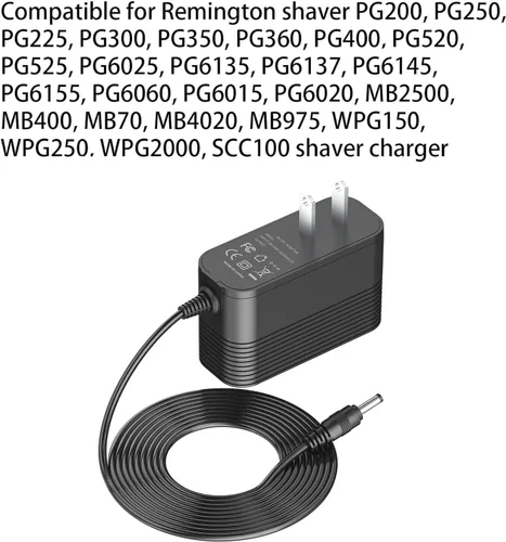 Vista 7 de Cargador para Remington PG525 PG6025 MB2500 PG6135 PG6060 Reemplazo de recortadora todo en uno para Remington PG606 PG6015 PG6135 Clippers Adaptador