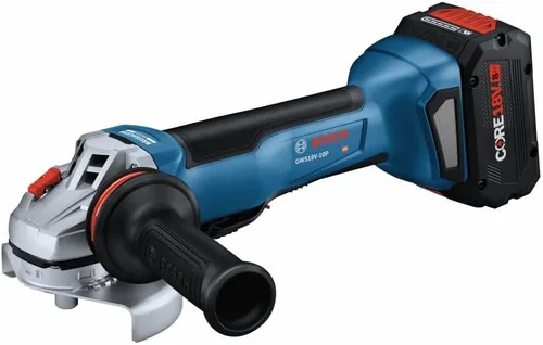 Vista 4 de Bosch GWS18V-10PB14 - Kit de amoladora angular sin escobillas de 18 V de 4-1/2 – 5 pulgadas con interruptor de paleta sin bloqueo y (1) batería