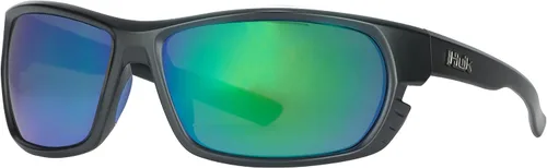 Vista 18 de HUK Gafas de sol, lentes polarizadas con marcos de rendimiento, gafas de sol para pesca, deportes y exteriores (Challenge) Espejo azul/negro mate