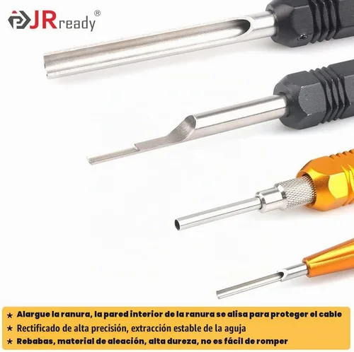 Vista 3 de JRready ST5227 KIT de Herramientas Extractoras Herramientas de Extracción de Contacto Sólido Remoción TE/AMP/HARTING Series D SUB Series HAN