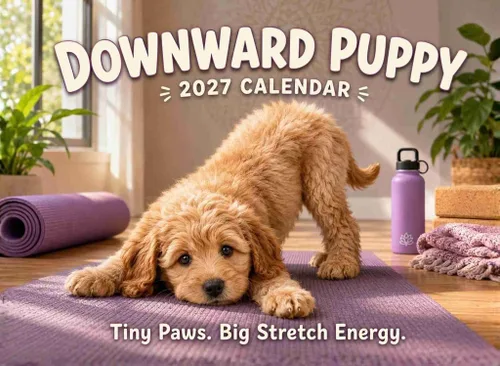 Vista 36 de Calendario mensual de pared Airedale Terrier Dog 2027