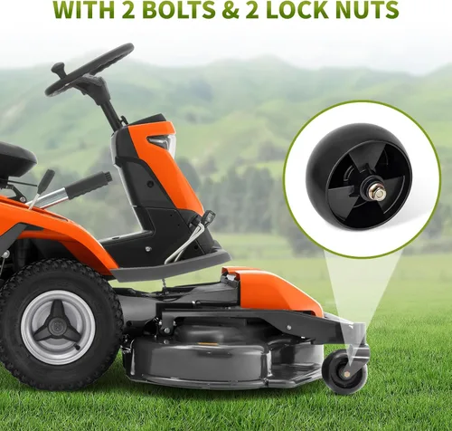Vista 5 de Ruedas de cubierta aptas para cortacésped Cub Cad, ruedas de calibre de rodillo de cubierta compatibles con tractor de cortacésped Cub Cad Troy Bilt