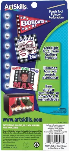 Vista 4 de ArtSkills Luces de póster, estilo marquesina, decoraciones de tablero de póster, fabricación de letreros y suministros de tablero para ferias