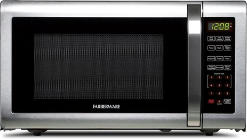 Vista 8 de [Usado] Farberware - Horno microondas de encimera de 0.7 pies cúbicos – 700 vatios de potencia, configuraciones de cocción automática, Acero