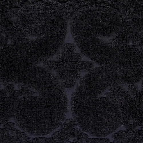 Vista 6 de Better Trends Colección Ashton - Colchas de chenilla con mechones, tamaño individual, color negro, 100% algodón, diseño de medallón de chenilla