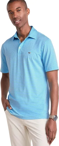 Vista 24 de Vineyard Vines Polo Bradley Stripe Sankaty para hombre Ocean Breeze Tejeda