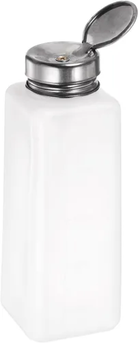 Vista 7 de HARFINGTON Dispensadores de alcohol solvente Push Down Botella dispensadora de líquido con tapa de acero inoxidable de sellado para limpiador