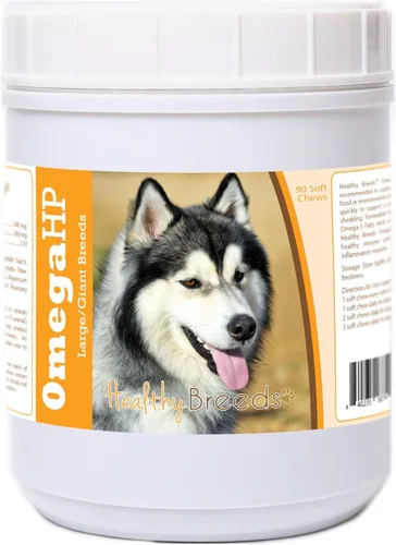 Vista 48 de Healthy Breeds Affenpinscher Omega HP - Masticables suaves para piel y pelaje, 60