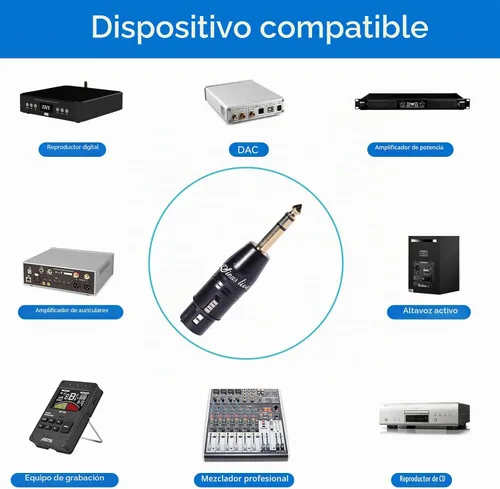 Vista 3 de SINUS LIVE 4 paquetes de 24 quilates de oro real XLR hembra macho a adaptador TRS de 1/4 pulgadas, XLR equilibrado a cuarto de pulgada