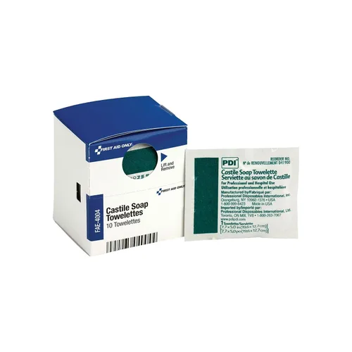 Vista 3 de First Aid Only, Inc FAE4004 Toallas de jabón de Castilla, 10/caja (FAOFAE4004)