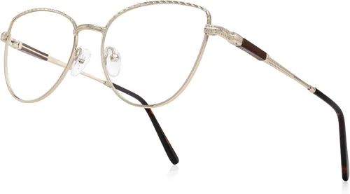 Vista 12 de RB. Pilot - Lentes de lectura retro de ojo de gato para mujer, con bloqueo de luz azul, lentes de computadora con bisagra de resorte