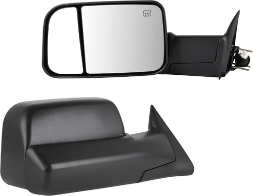 Vista 13 de Espejos de remolque para 1994-1997 para Dodge para Ram 1500 para Ram 2500 para Ram 3500 Modelos, espejos de remolque con espejos laterales