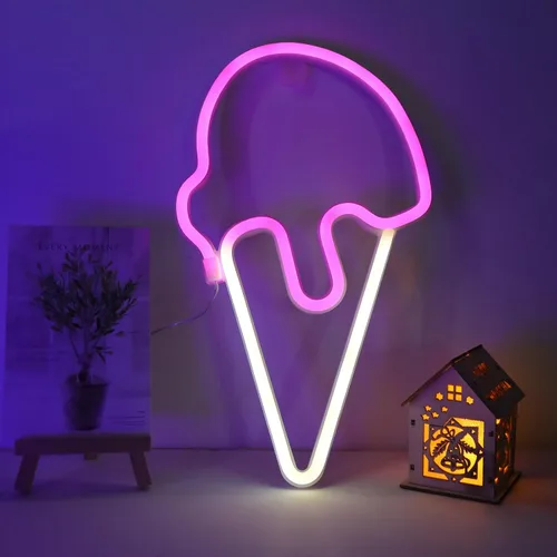 Vista 12 de ENUOLI Letreros de neón para bicicleta para decoración de pared, luces de neón de bicicleta para dormitorio, luz LED para bicicleta con USB