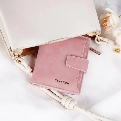 Vista 5 de LOSIMEI Womens Wallet RFID Blocking Small Compact Bifold Luxury Leather Pocket Wallet Credit Card Holder (Pink)