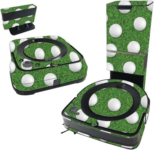 Vista 6 de MightySkins Skin compatible con iRobot Roomba s9+ Vacuum & Braava Jet m6 Bundle – Mármol ámbar, cubierta de vinilo duradera y única Fácil