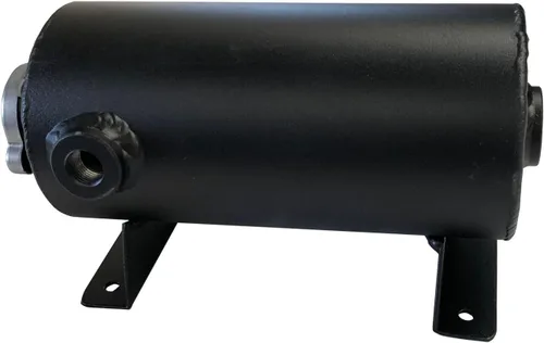 Vista 3 de Universal 1.4L Aluminio Expansión Llenar Tanque Refrigerante Depósito de Refrigerante Estilo Redondo w/Cap Negro
