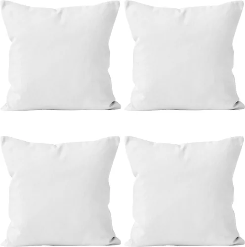 Vista 97 de Encasa XO Juego de 2 fundas de almohada de 12 x 12 pulgadas, color beige, sin rellenos, fundas de almohada de algodón para sala de estar, cama