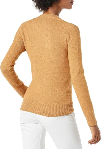Vista 2 de Tienda Essentials - Suéter de mangas largas, cuello redondo y de ajuste clásico para mujer, suave al tacto