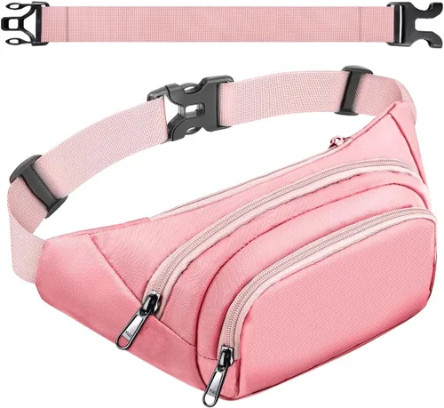 Vista 17 de Riñonera grande para mujeres y hombres – Riñonera Syican con 3 bolsillos con cremallera, regalos para disfrutar de deportes, viajes, entrenamiento