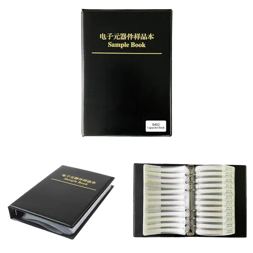 Vista 9 de nancheng Kit de condensador 1206 (0.5pF-1uF) 80 Valor x 50 piezas = 4000 piezas, Libro de muestras SMD Chip Combo Sample Capacitance Assorted
