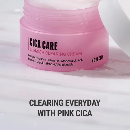 Vista 5 de ROVECTIN Crema limpiadora de manchas Cica Care: alivia la irritación de la piel y mejora la grasa, sebo, puntos negros para pieles grasas