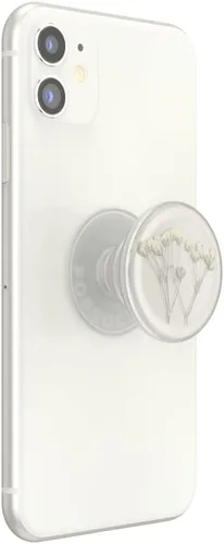 Vista 2 de PopSockets Agarre para Teléfono con Soporte Expandible, Agarre Adhesivo - Flor Prensada Aliento de Bebé